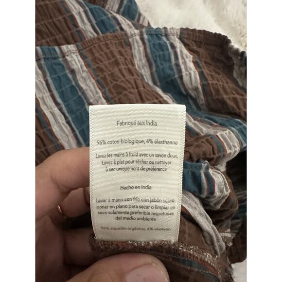 Mara Hoffman Striped Multicolor Brown Maxi Dress Size Small - Picture 8 of 9